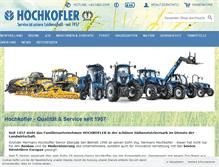 Tablet Screenshot of hochkofler.at